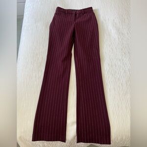 Express Columnist women’s Burgundy Pinstripe Trousers